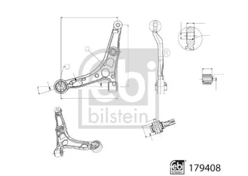 FEBI BILSTEIN FEBI BILSTEIN 179408 Control/Trailing Arm, wheel suspension 