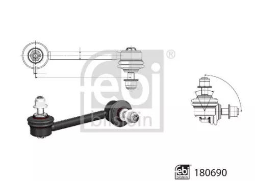 FEBI BILSTEIN FEBI BILSTEIN 180690 Link/Coupling Rod, stabiliser bar 