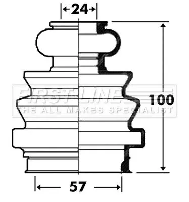 FIRST LINE FIRST LINE FCB2716  FIRST LINE Drive Shaft Cv Boot Kit 