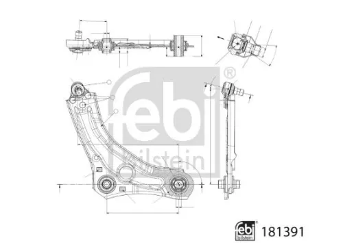 FEBI BILSTEIN FEBI BILSTEIN 181391 Control/Trailing Arm, wheel suspension 