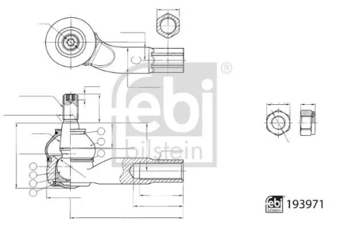 FEBI BILSTEIN FEBI BILSTEIN 193971 Tie Rod End 