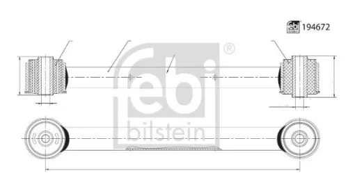FEBI BILSTEIN FEBI BILSTEIN 194672 Control/Trailing Arm, wheel suspension 