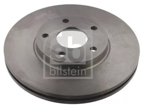 2x Febi Front Internally Vented Brake Discs For Ford Tourneo Connect Transi