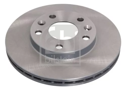 2x Febi Front Internally Vented Brake Discs For Dacia Nissan Renault Duster