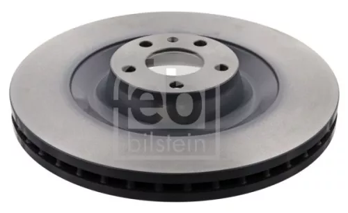 2x Febi Front Internally Vented Brake Discs For Audi A6