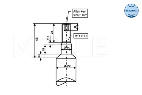MEYLE Shock Absorber (326 624 0007)
