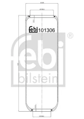 FEBI BILSTEIN FEBI BILSTEIN 101306 Febi Rear Air Bag Suspension Spring For Volvo F10 F12 F16 Fh12 Fh16 Fl10 Fl 