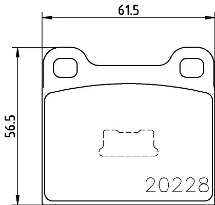 1x MINTEX MDB1081 Brake Pad Set