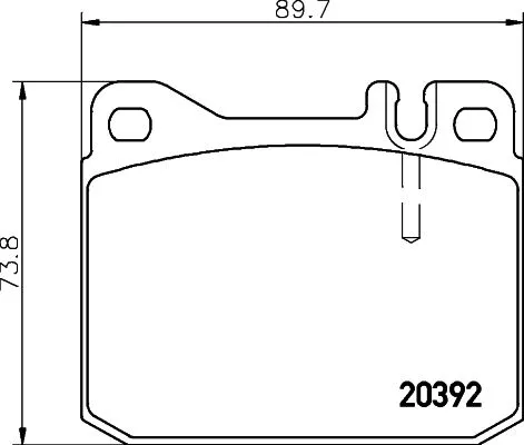 1x MINTEX MDB1114 Brake Pad Set