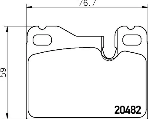 1x MINTEX MDB1133 Brake Pad Set