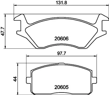 MINTEX MINTEX MDB1145 1x MINTEX MDB1145 Brake Pad Set 