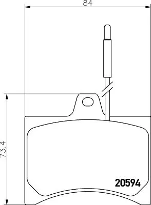 MINTEX MINTEX MDB1155 1x MINTEX MDB1155 Brake Pad Set 