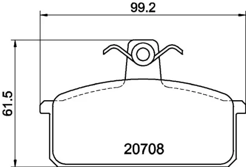 1x  MINTEX Brake Pad Set