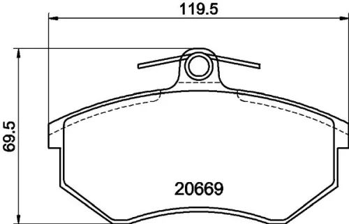MINTEX MINTEX (MDB1190) 1x  MINTEX Brake Pad Set 