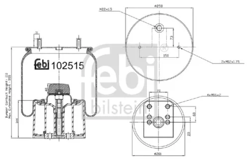 Febi Air Bag Suspension Spring