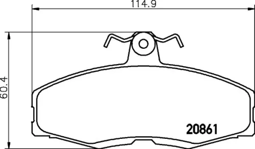 MINTEX MINTEX MDB1212 1x MINTEX MDB1212 Brake Pad Set 