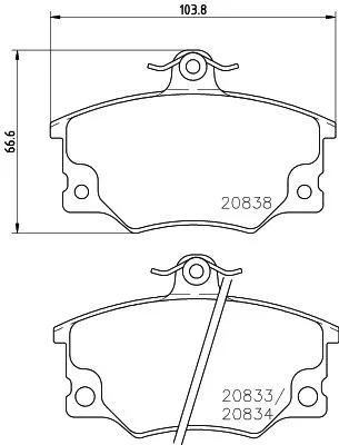 MINTEX MINTEX (MDB1240) 1x  MINTEX Brake Pad Set 