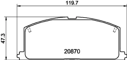 MINTEX MINTEX (MDB1251) 1x Brake Pad Set, disc brake 