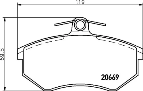 MINTEX MINTEX (MDB1253) 1x  MINTEX Brake Pad Set 