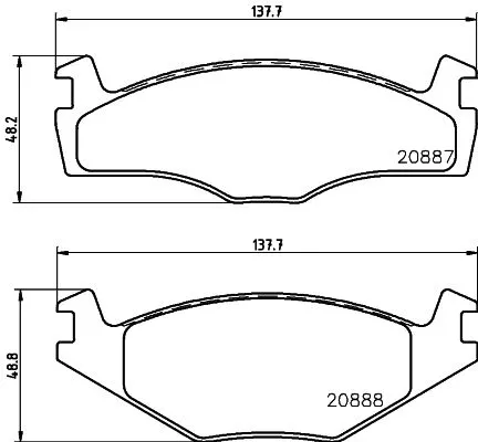 MINTEX MINTEX (MDB1267) 1x  MINTEX Brake Pad Set 
