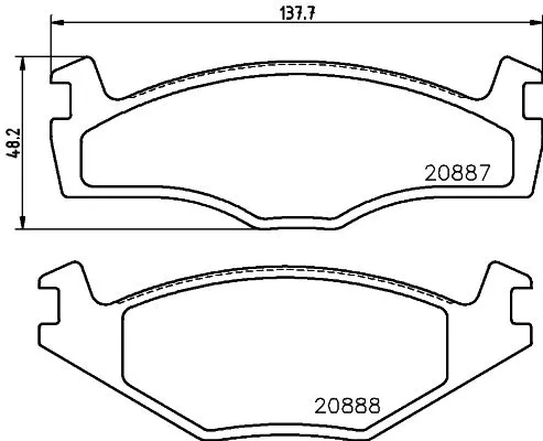 MINTEX MINTEX (MDB1267) 1x  MINTEX Brake Pad Set 