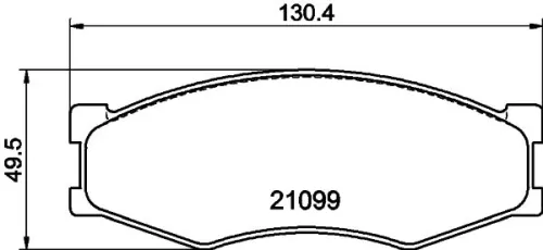 MINTEX MINTEX MDB1279 1x MINTEX MDB1279 Brake Pad Set 