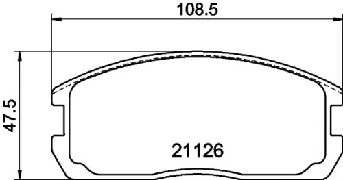 MINTEX MINTEX MDB1282 1x MINTEX MDB1282 Brake Pad Set 