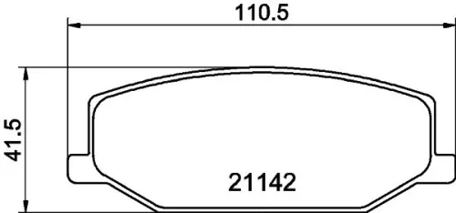 1x MINTEX MDB1318 Brake Pad Set