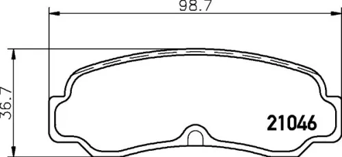 1x MINTEX MDB1320 Brake Pad Set
