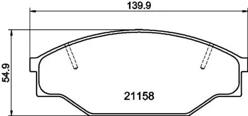 MINTEX MINTEX MDB1334 1x MINTEX MDB1334 Brake Pad Set 