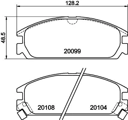 MINTEX MINTEX MDB1344 1x MINTEX MDB1344 Brake Pad Set 