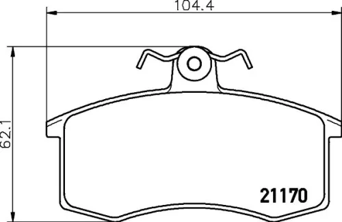 1x MINTEX MDB1353 Brake Pad Set