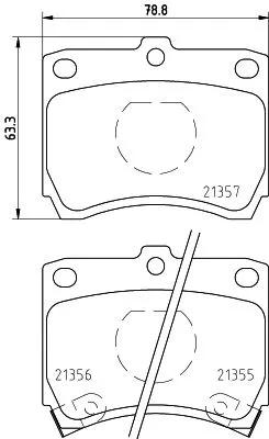 MINTEX MINTEX MDB1395 1x MINTEX MDB1395 Brake Pad Set 