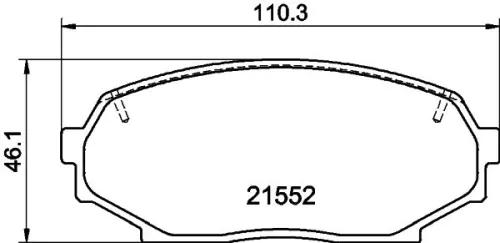 MINTEX MINTEX MDB1413 1x MINTEX MDB1413 Brake Pad Set 