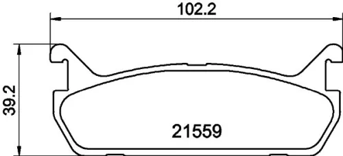 MINTEX MINTEX MDB1414 1x MINTEX MDB1414 Brake Pad Set 