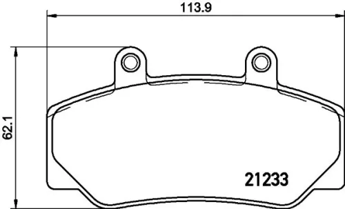 MINTEX MINTEX MDB1415 1x MINTEX MDB1415 Brake Pad Set 