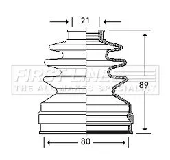  FIRST LINE Drive Shaft Cv Boot Kit