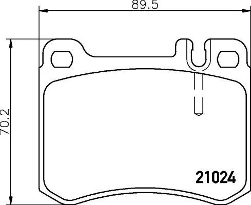 1x MINTEX MDB1444 Brake Pad Set