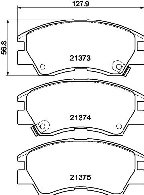 1x MINTEX MDB1446 Brake Pad Set