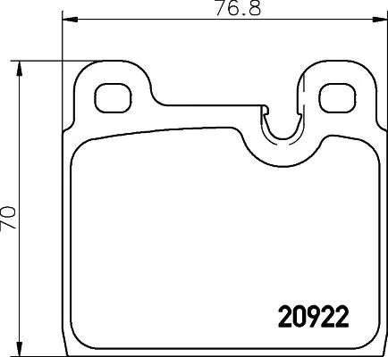 1x  MINTEX Brake Pad Set
