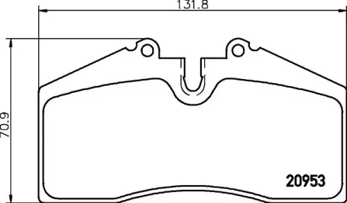 1x MINTEX MDB1457 Brake Pad Set