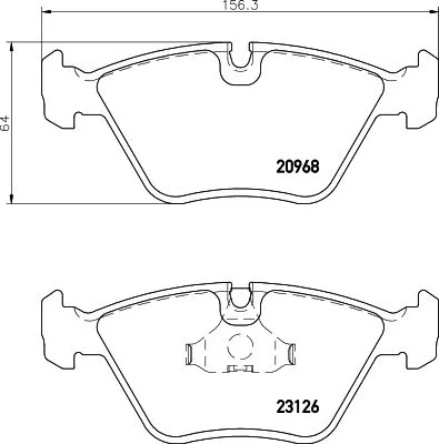 1x  MINTEX Brake Pad Set
