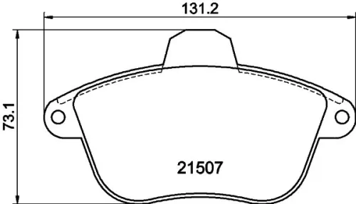 1x MINTEX MDB1527 Brake Pad Set