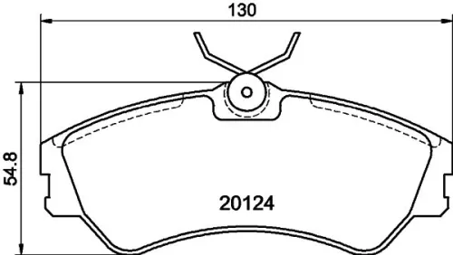 1x MINTEX MDB1537 Brake Pad Set