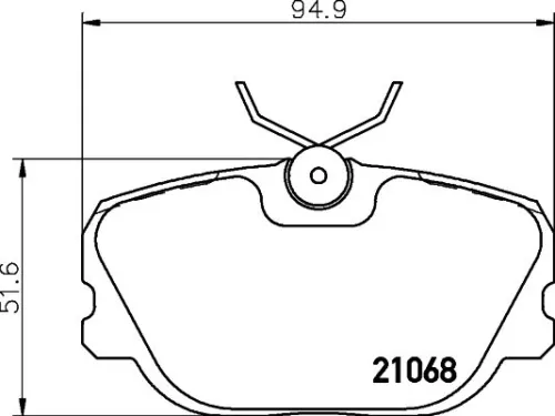 MINTEX MINTEX MDB1542 1x MINTEX MDB1542 Brake Pad Set 
