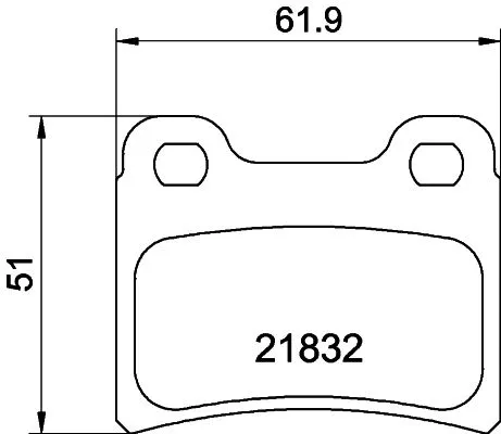 MINTEX MINTEX MDB1554 1x MINTEX MDB1554 Brake Pad Set 