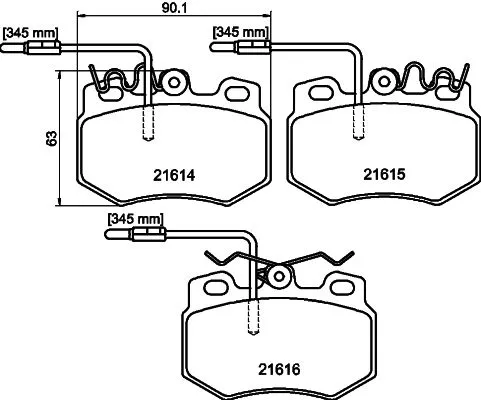 MINTEX MINTEX (MDB1611) 1x  MINTEX Brake Pad Set 