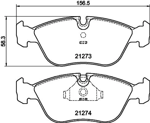MINTEX MINTEX (MDB1614) 1x  MINTEX Brake Pad Set 