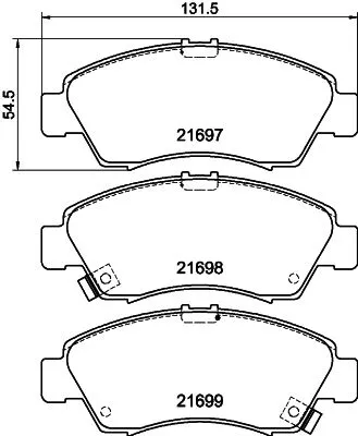 MINTEX MINTEX (MDB1615) 1x  MINTEX Brake Pad Set 