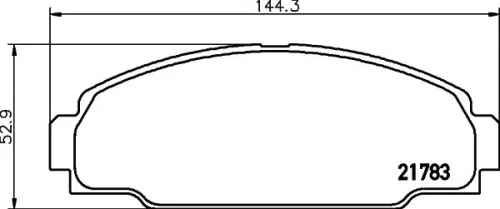 MINTEX MINTEX MDB1619 1x MINTEX MDB1619 Brake Pad Set 